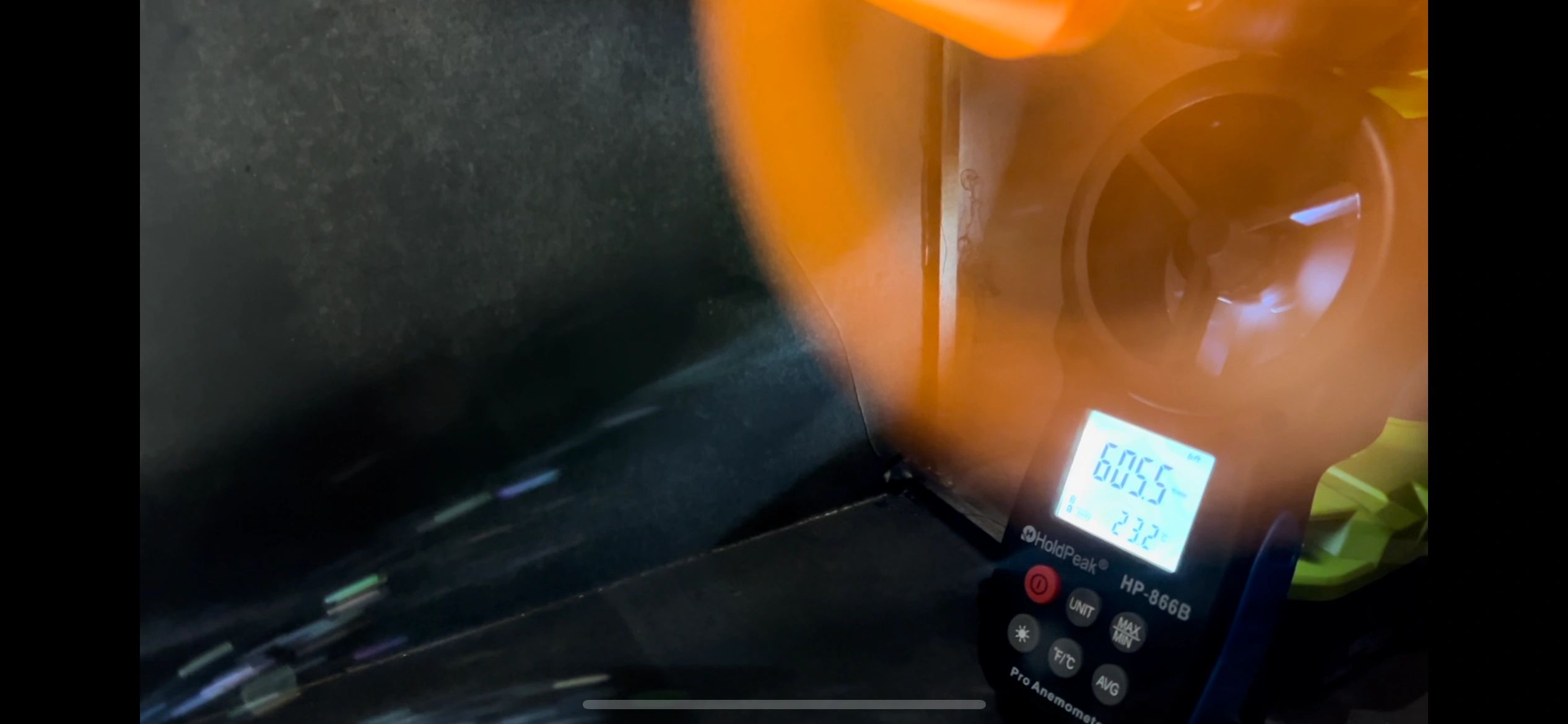 Airflow measurement equipment shown on the Kinetic Propellers website